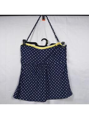 Beach House Polka Dot Tankini Swim Top Women’s Size 14￼